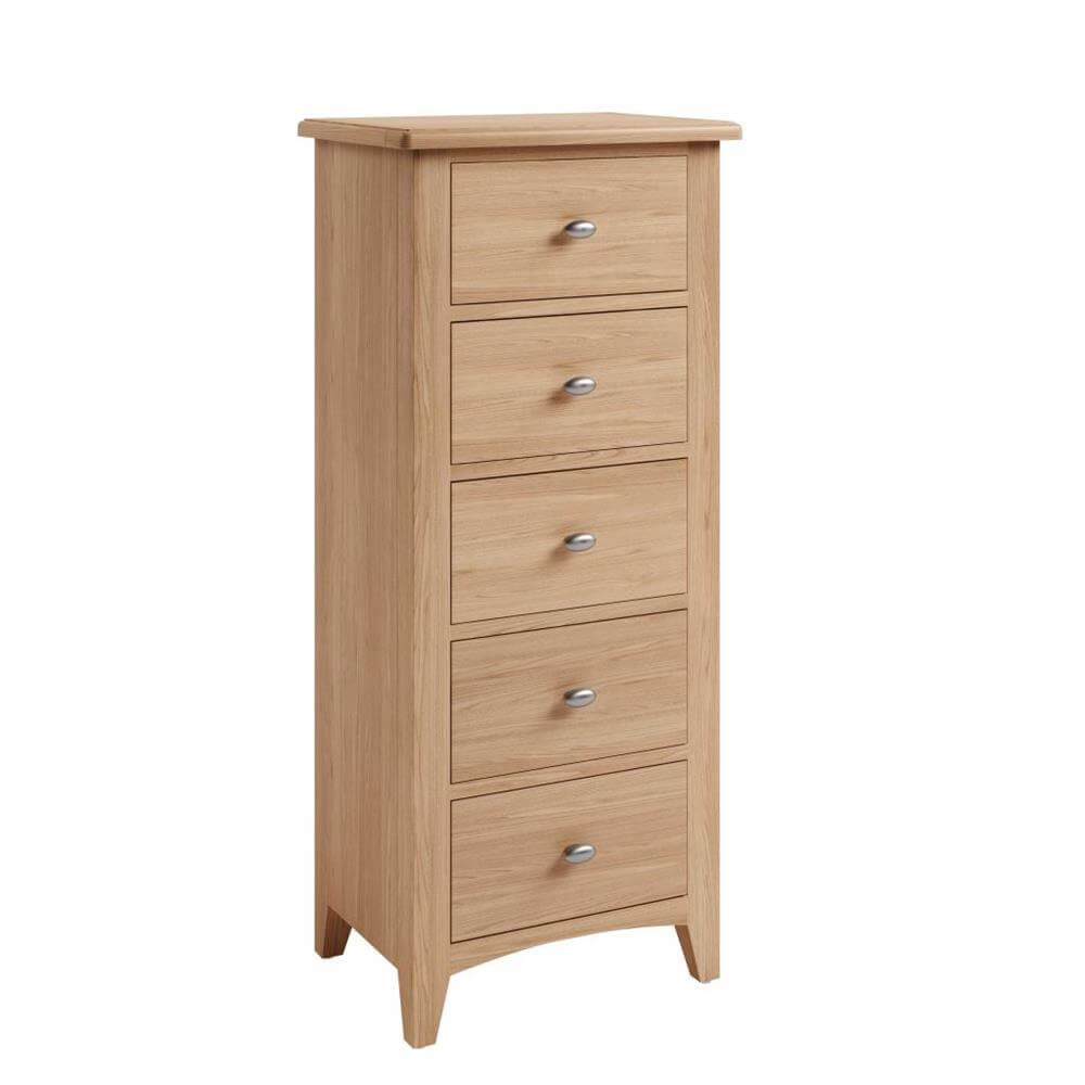 Alby Five Drawer Narrow Chest